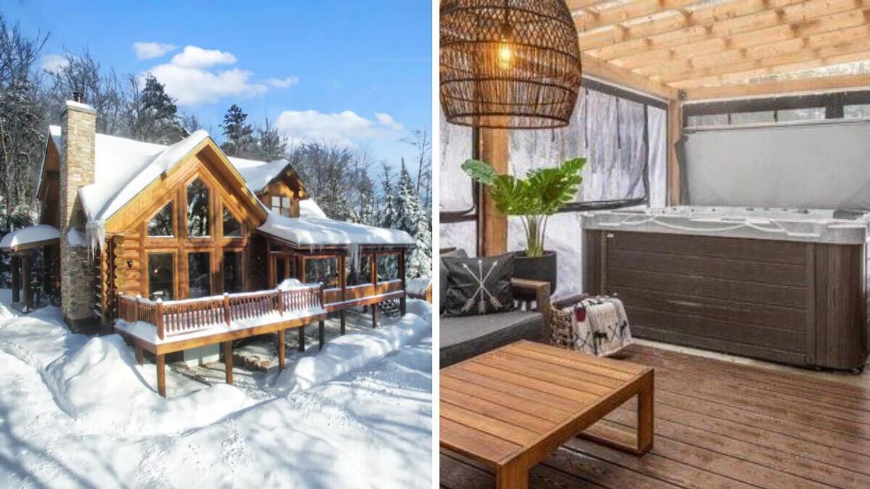 Airbnb à louer à Mille-Isles. Droite : Chalet à louer dans les Laurentides.