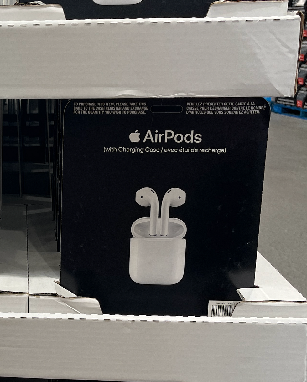 AirPods au Costco.
