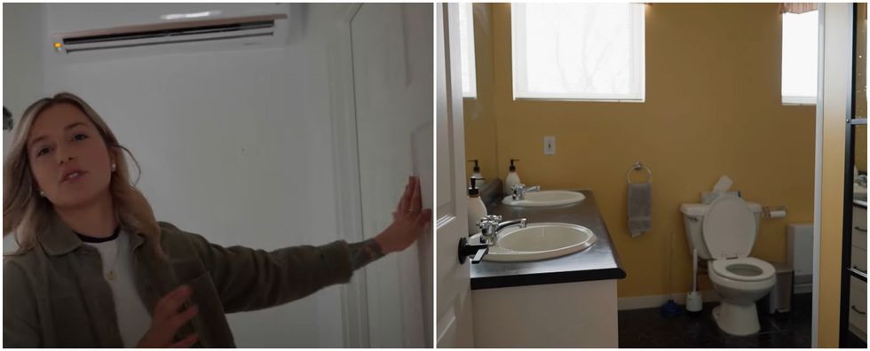 Alexandra. Droite : Salle de bain.