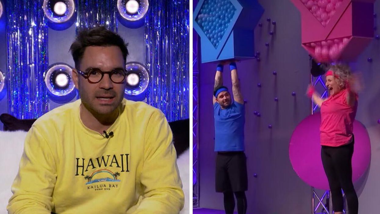 Alexandre Despatie à Big Brother Célébrités 3. Droite : Alexandre Despatie et Natalie Choquette.