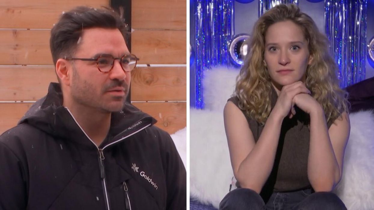 Alexandre Despatie à Big Brother Célébrités. Droite : Liliane Blanco-Binette à Big Brother Célébrités.