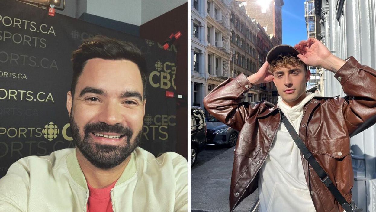 Alexandre Despatie à Big Brother Célébrités. Droite : Zoé Duval à Big Brother Célébrités.