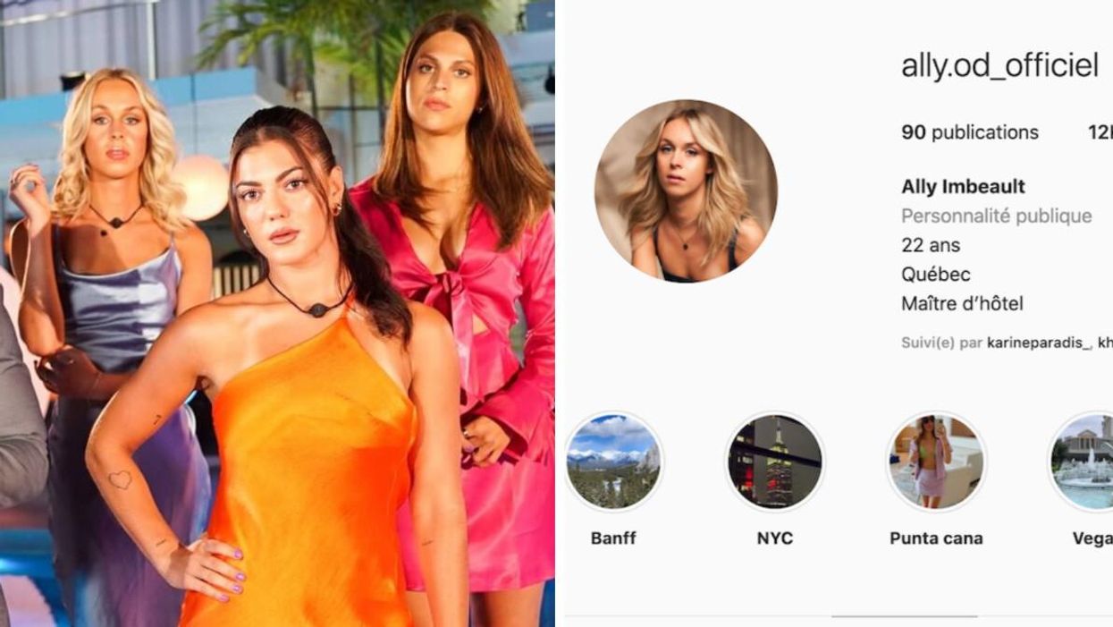 Ally, Megan et Dominique d'OD Martinique. Droite : Capture d'écran du compte Instagram d'Ally d'OD.