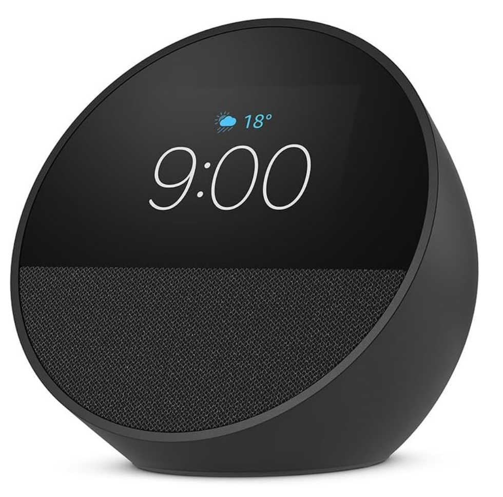 Amazon Echo Spot (nouveau mod\u00e8le) \u2013 R\u00e9veil intelligent avec Alexa.