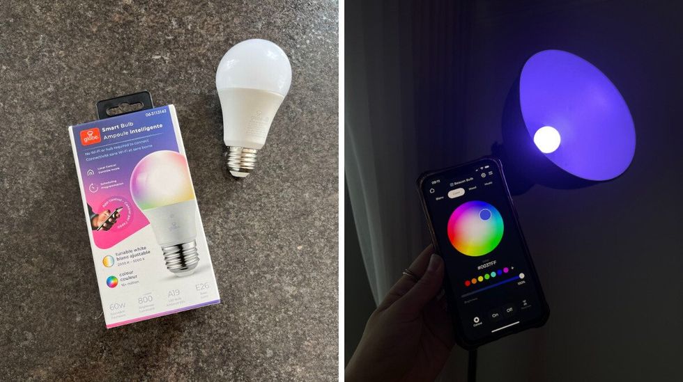 Ampoule intelligente du Dollarama.