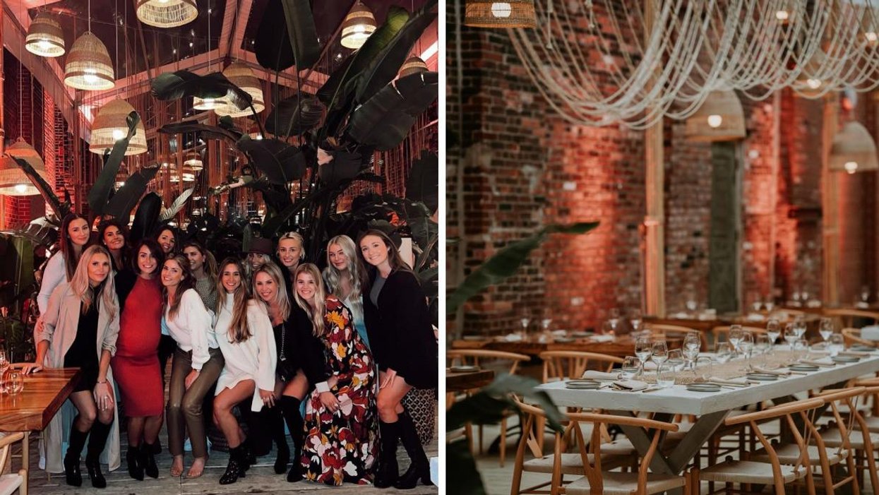 Angela Price et les autres femmes et copines des joueurs du CH. Droite : Le Bazart.