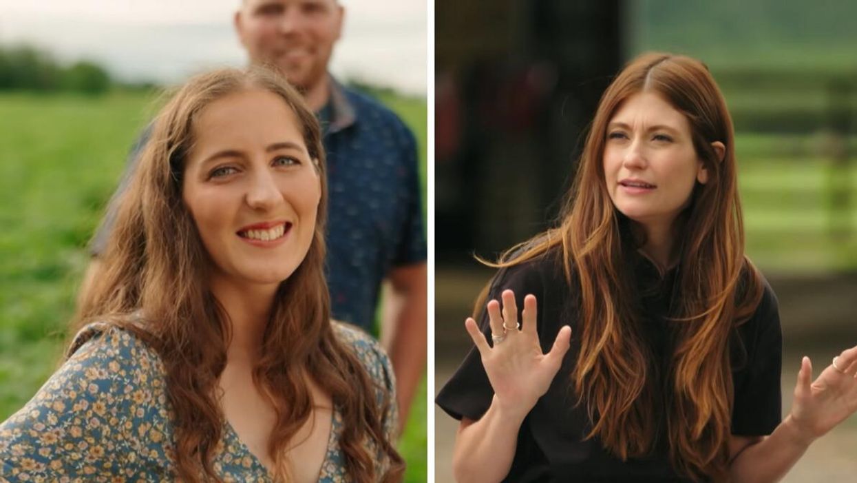 Anne-Sophie de L'amour est dans le pré 11. Droite : L'animatrice de L'ADLP, Katherine Levac.