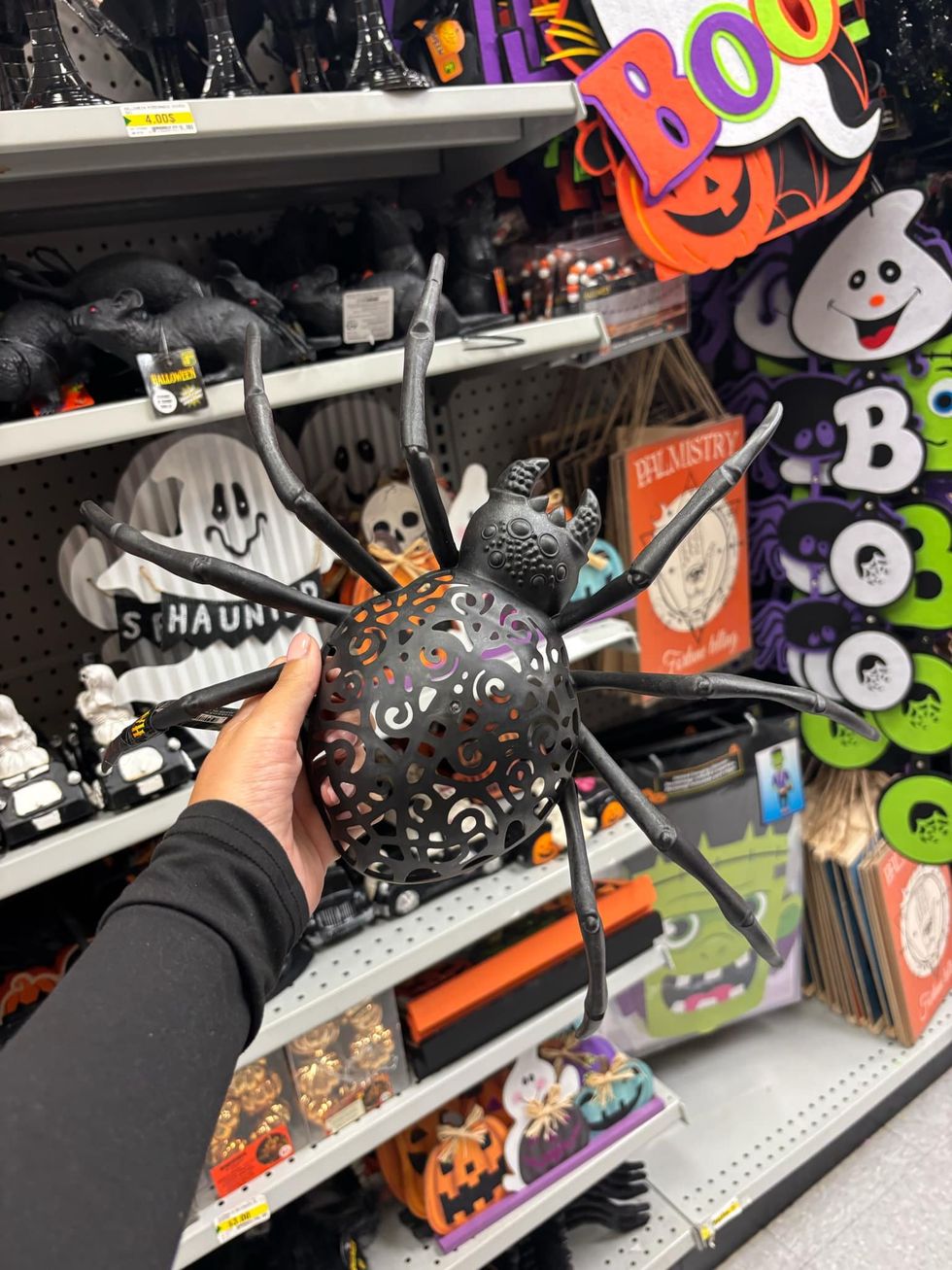 Araign\u00e9e d\u00e9corative noire.