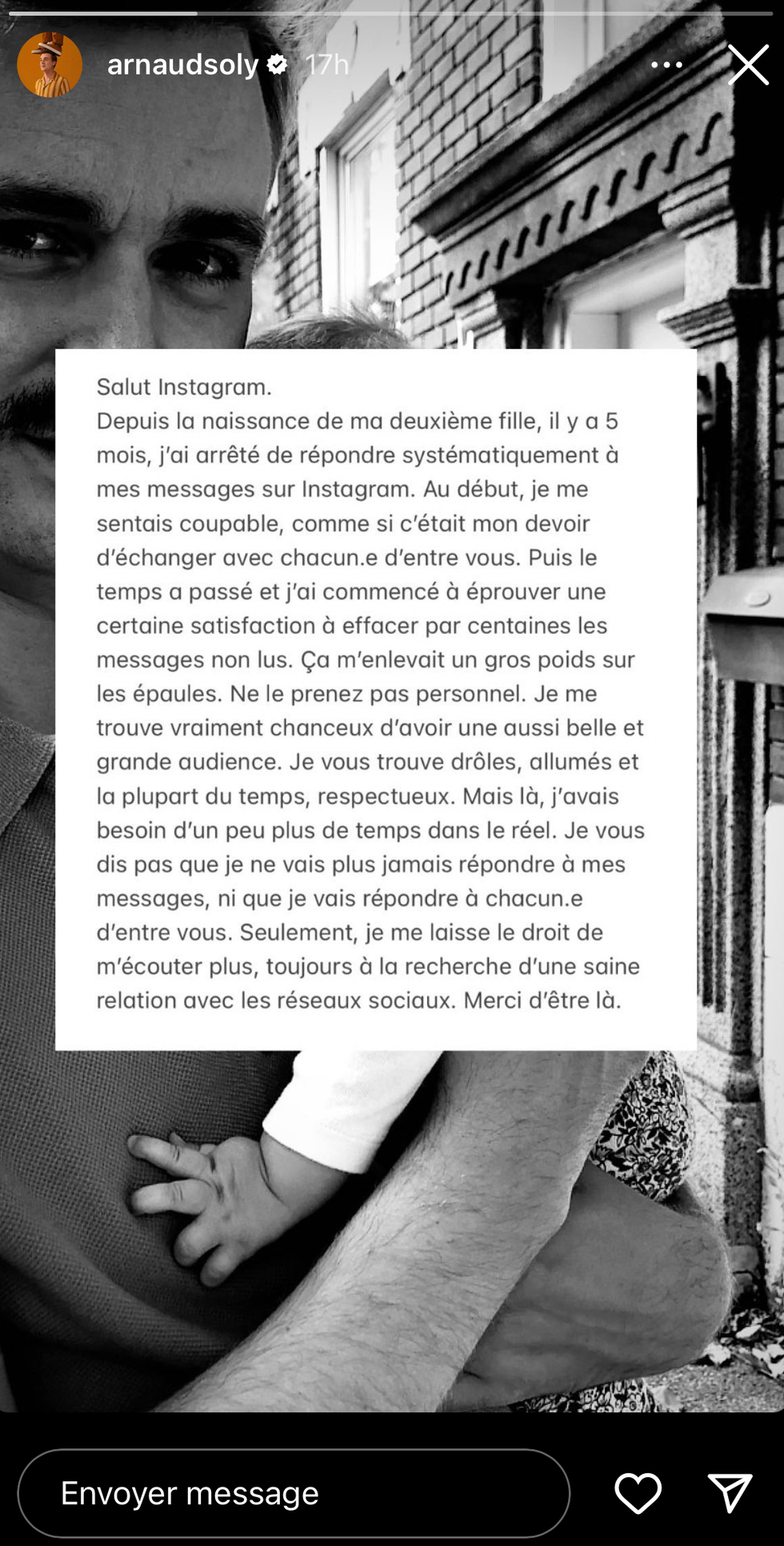 Arnaud Soly sur Instagram.