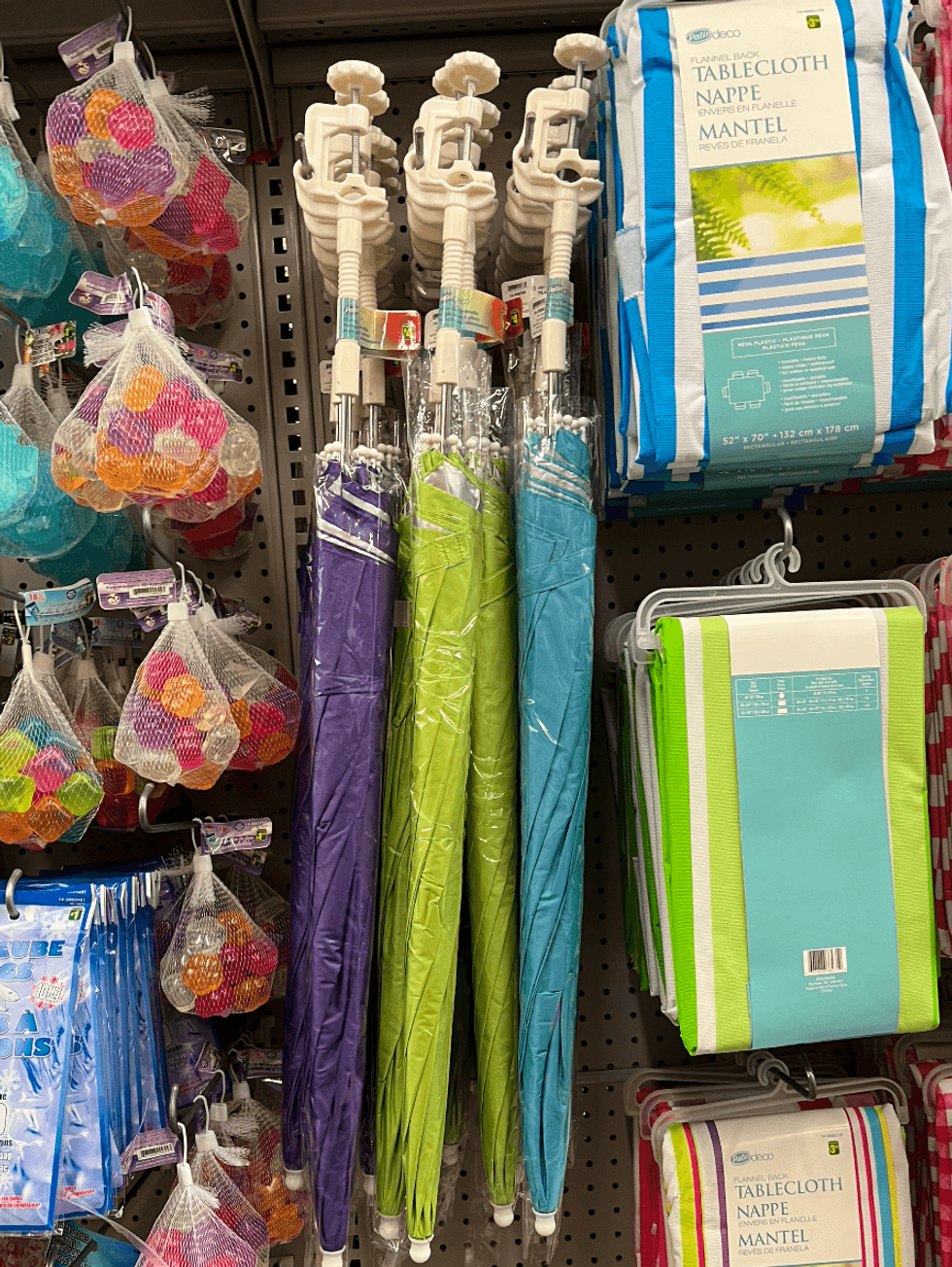Article saisonnier du Dollarama.