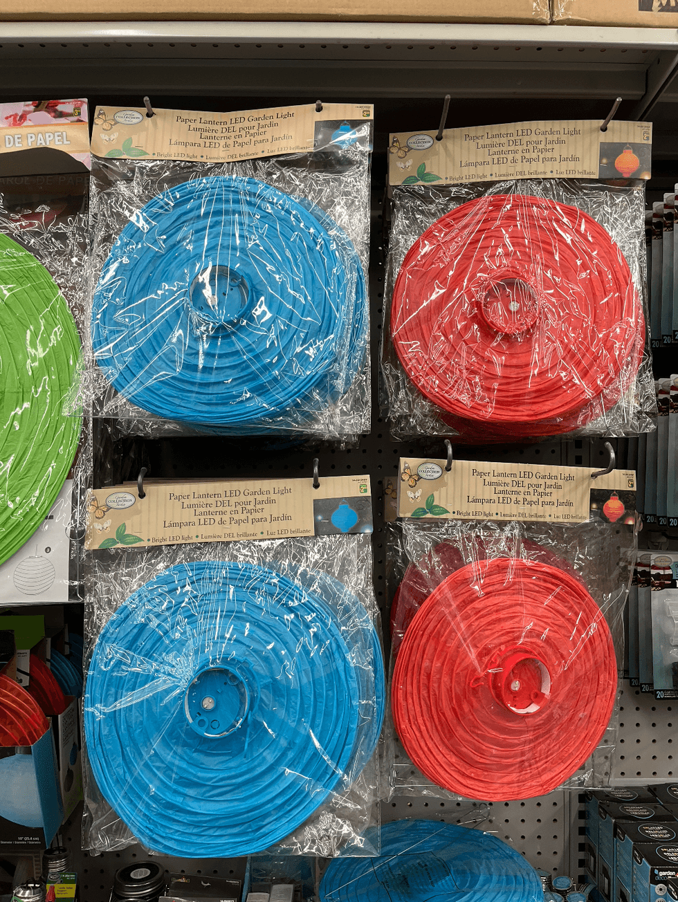 Article saisonnier du Dollarama.