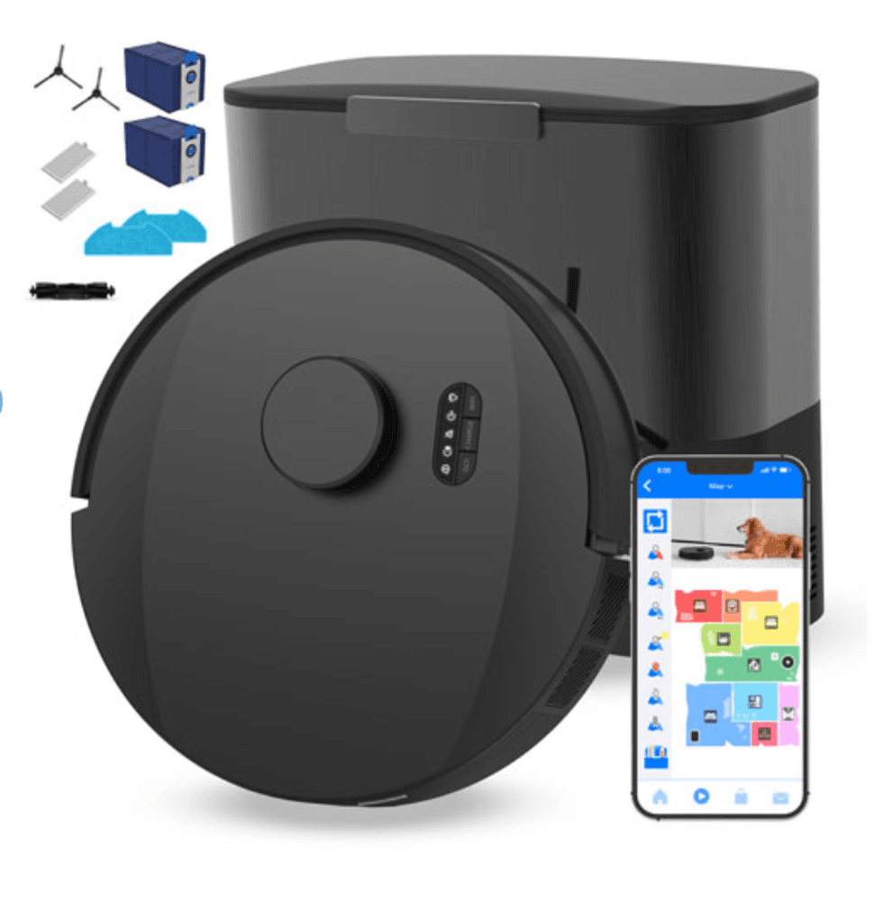 Aspirateur robot-vadrouille connect\u00e9 Wi-Fi bObsweep UltraVision