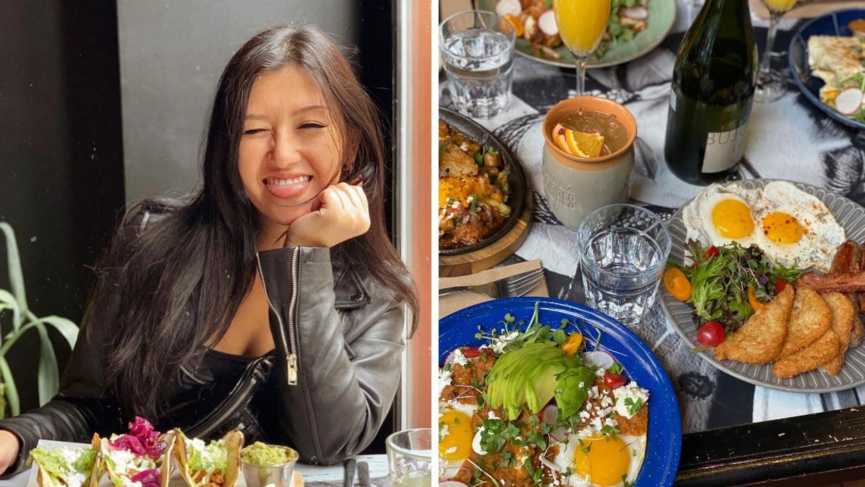 Assiette de tacos au Tequila Lounge de Québec. Droite : Boozy brunchs au Tequila Lounge de Québec.