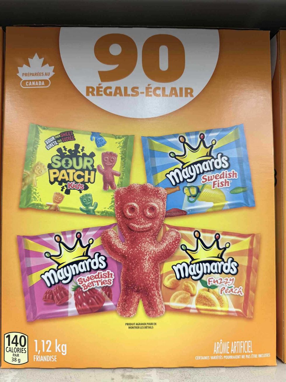 Assortiment de bonbons Maynards vendu chez Walmart.