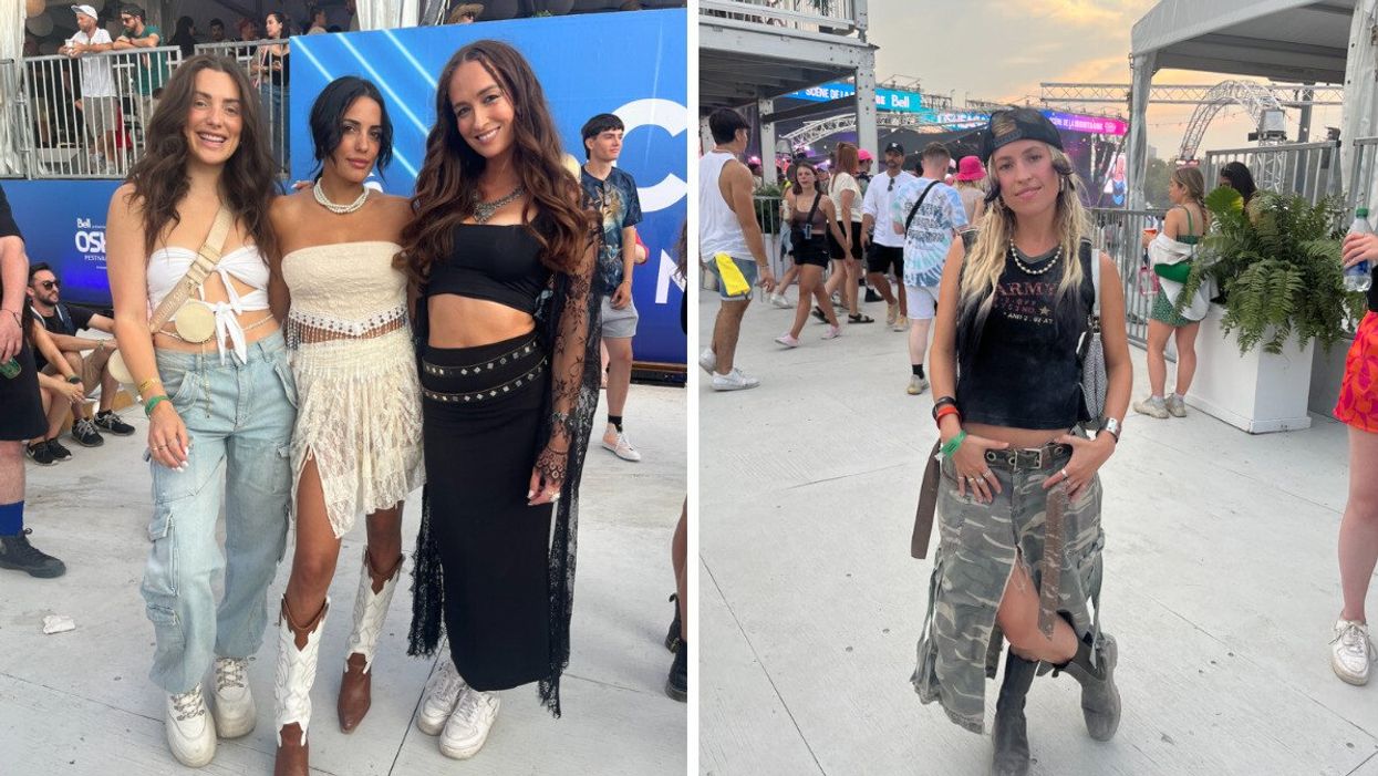 Audrey Dickey, Ophélia Nagar et Camille Dufresne. Droite : Claudia Bouvette.