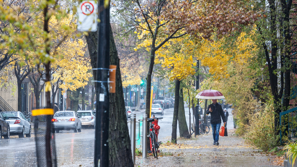 Automne pluvieux à Montréal.