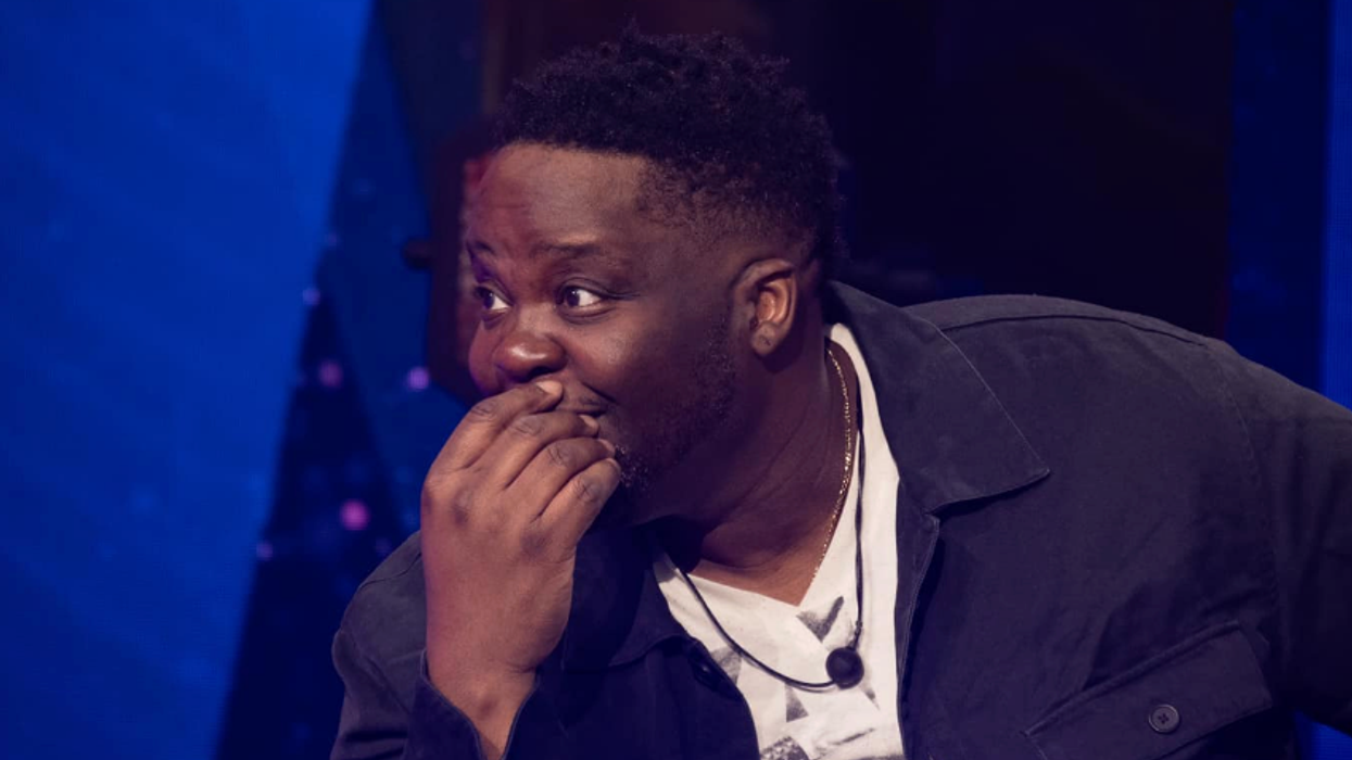 Barnev Valsaint, bien surpris, à Big Brother Célébrités.