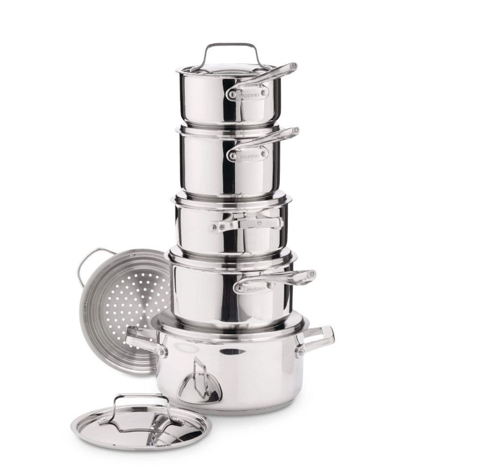 Batterie de cuisine Paderno.