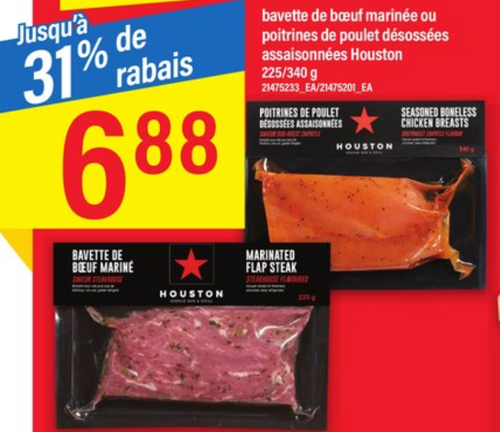 Bavette de boeuf marin\u00e9e.