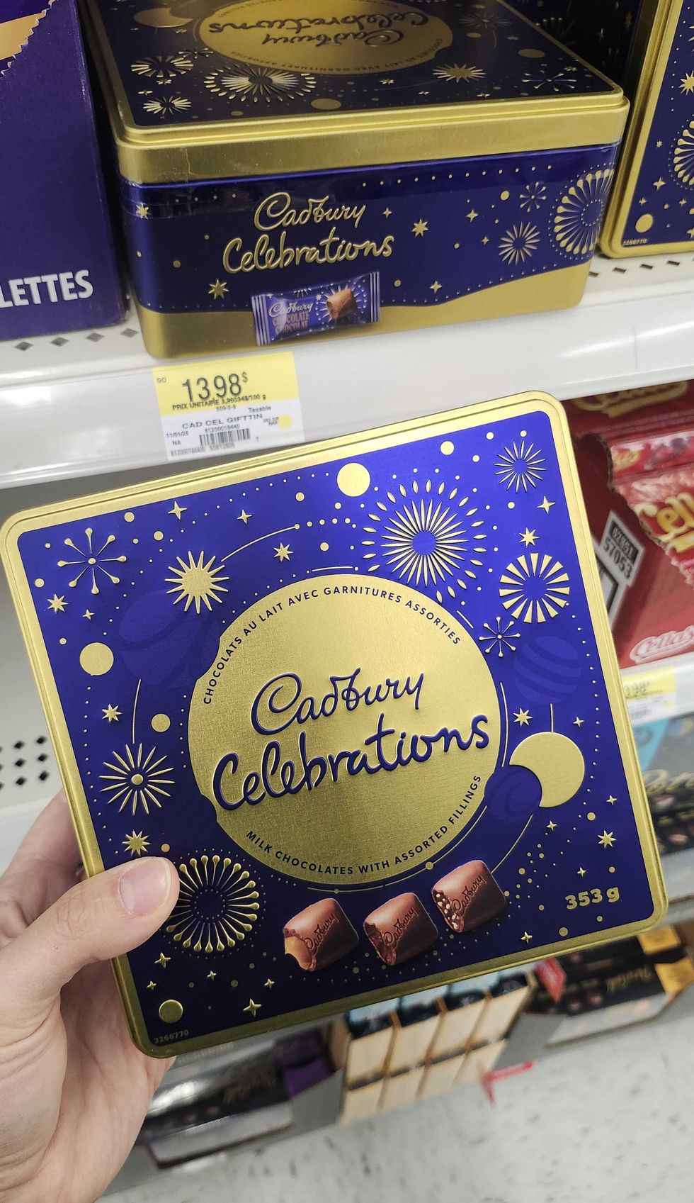 Bo\u00eete de chocolat Cadbury C\u00e9l\u00e9brations