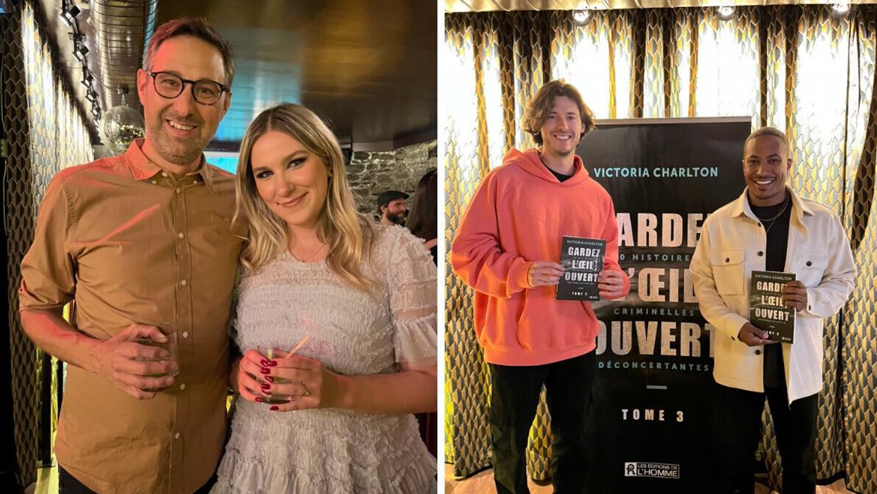 Bob le Chef et sa fiancée Victoria Charlton. Droite : Alex L'Abbée et Gregg the Witch.