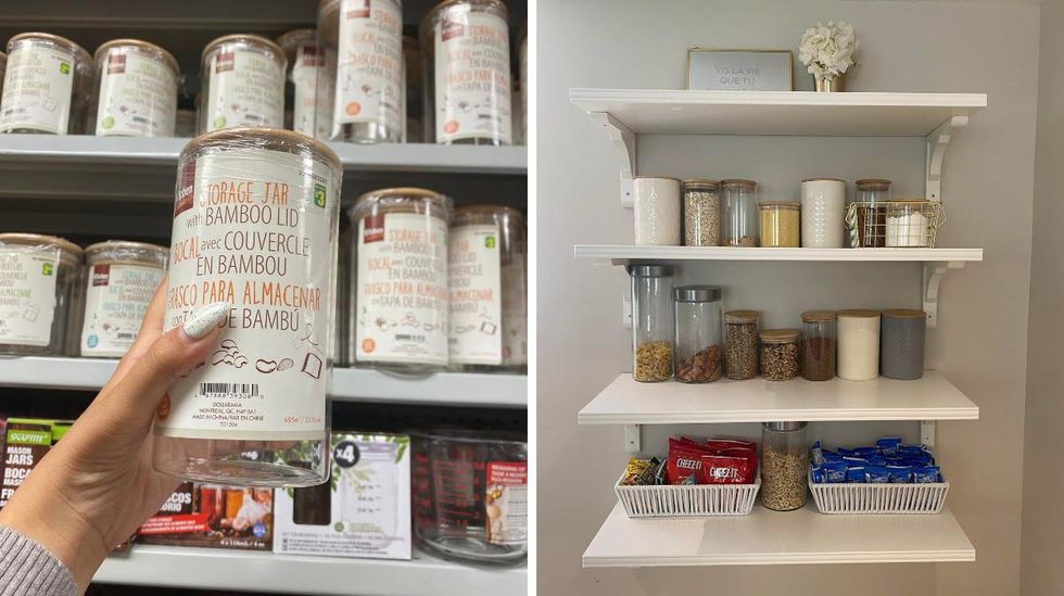 Bocaux avec couvercle en bambou.