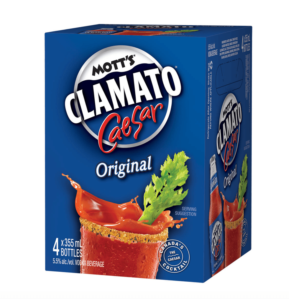 Boite de Mott's Clamato Caesar Original.