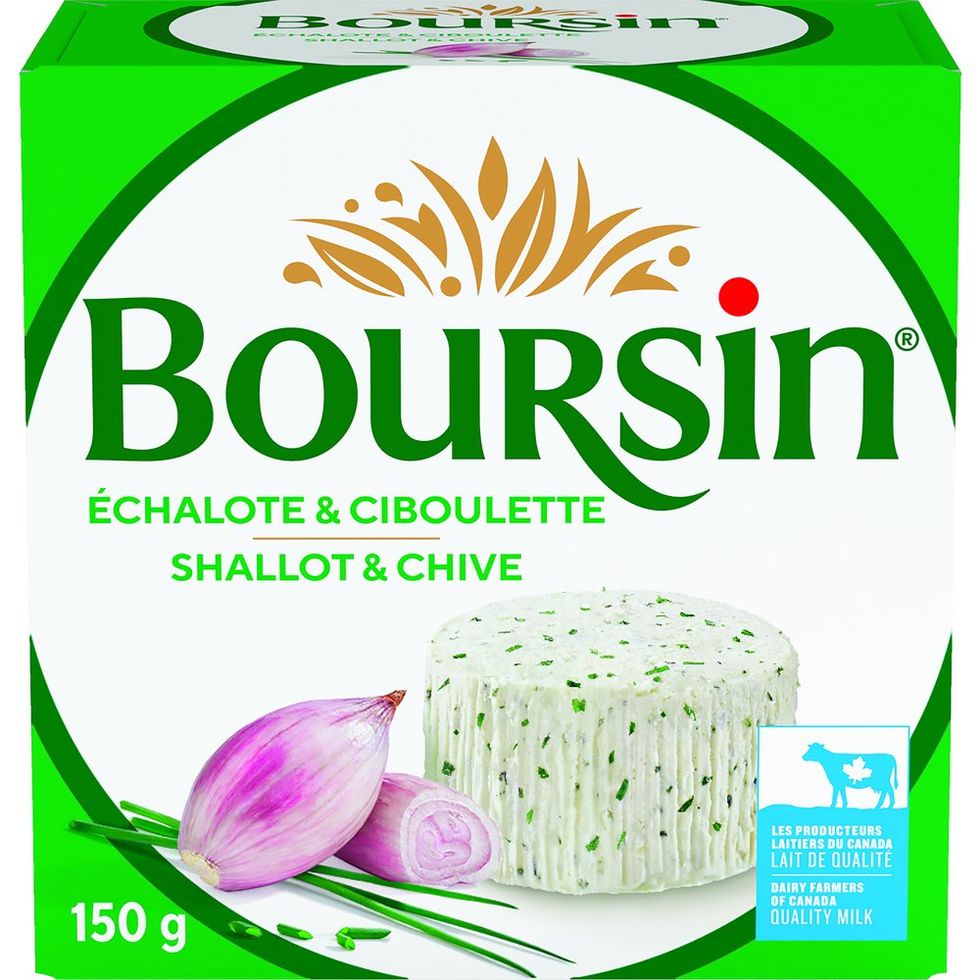 Boursin - Fromage \u00e0 l'\u00e9chalotte et ciboulette.