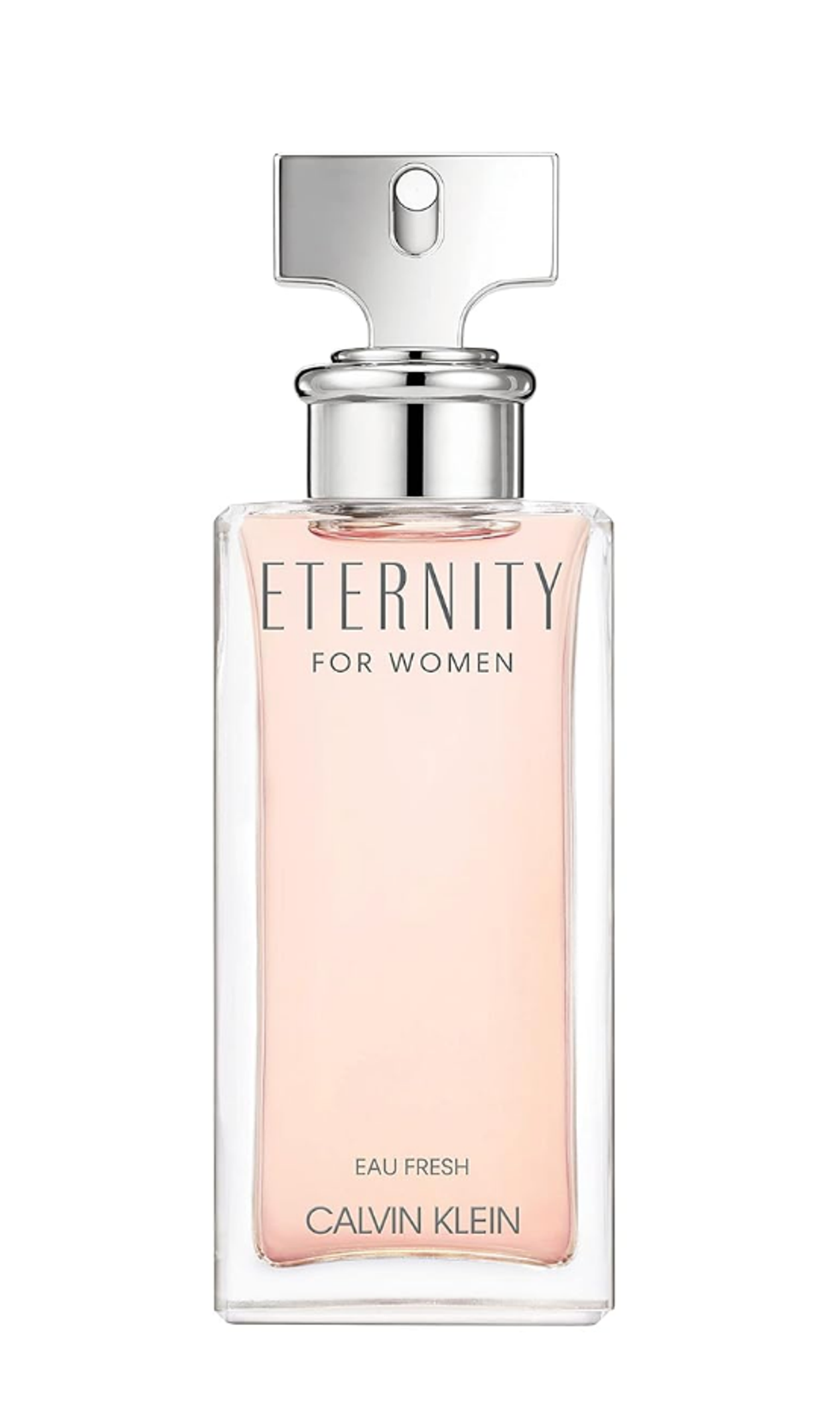 Bouteille d'eau de parfum rose Eternity Fresh de la marque \u200bCalvin Klein.