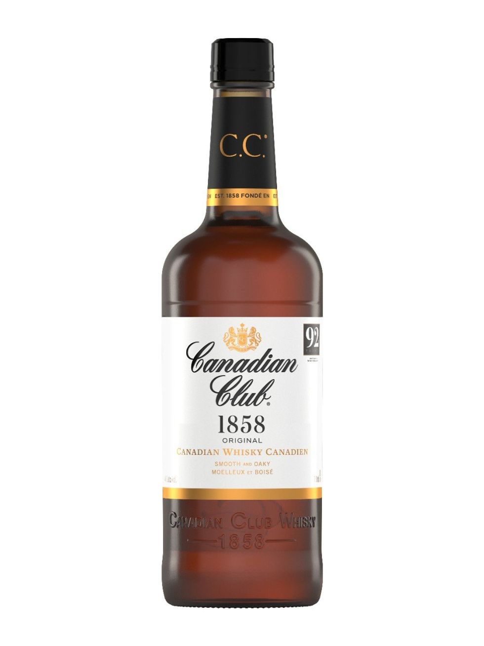 Bouteille de Canadian Club.