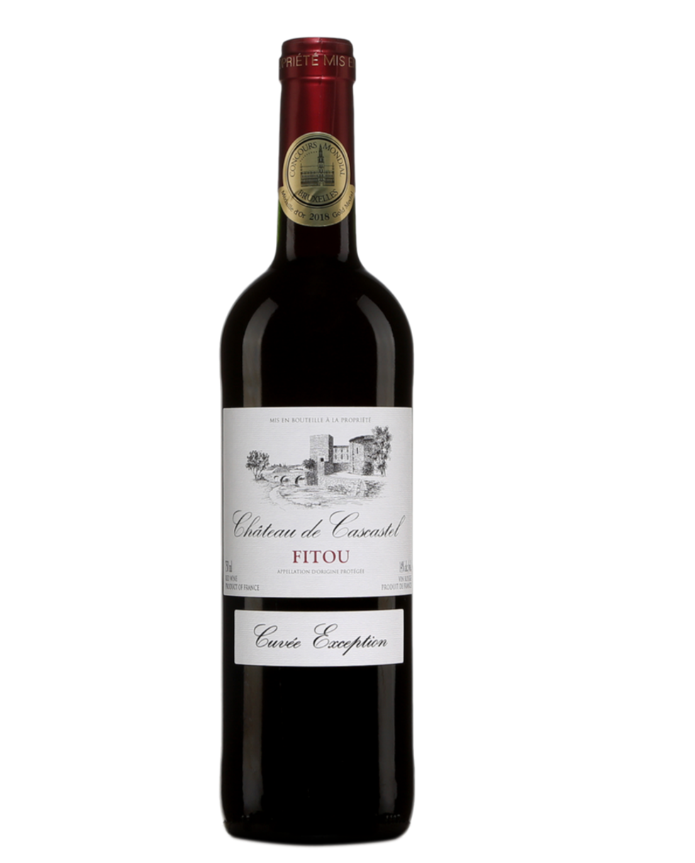 Bouteille de Ch\u00e2teau de Cascastel Fitou.