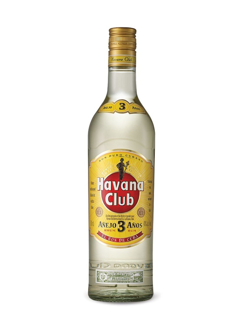 Bouteille de rhum Havana Club Anejo 3 ans.