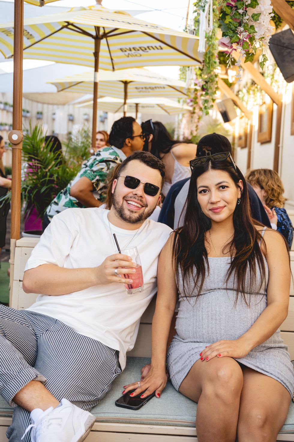 Brendan Mikan et son amie Karla.