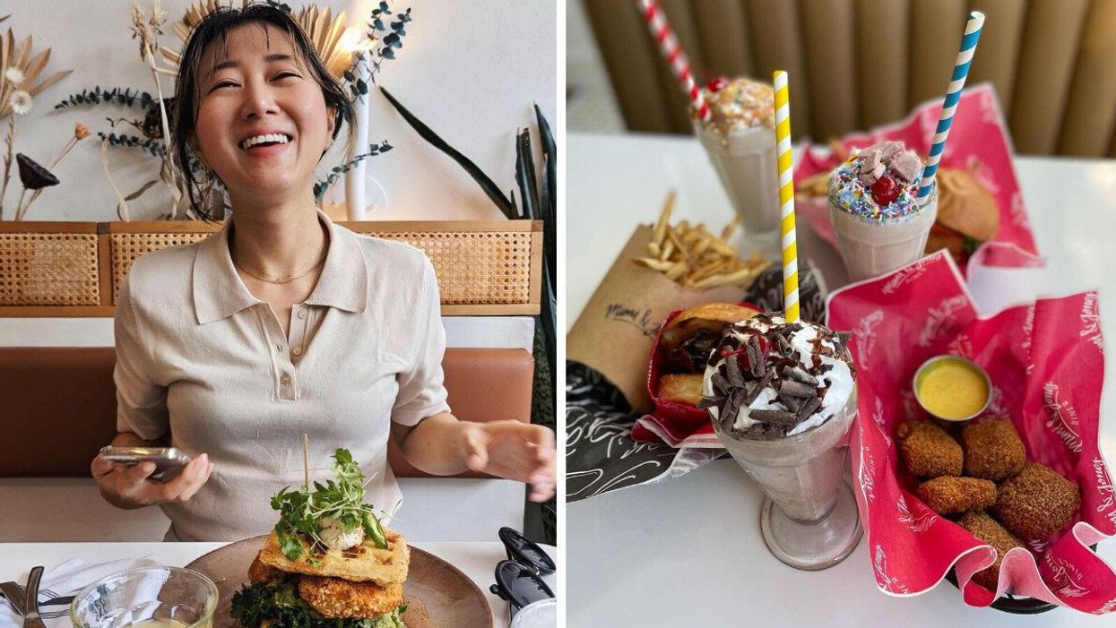 Brunch végane au restaurant Archway à Montréal. Droite : Restaurant Mimi & Jones à Montréal.