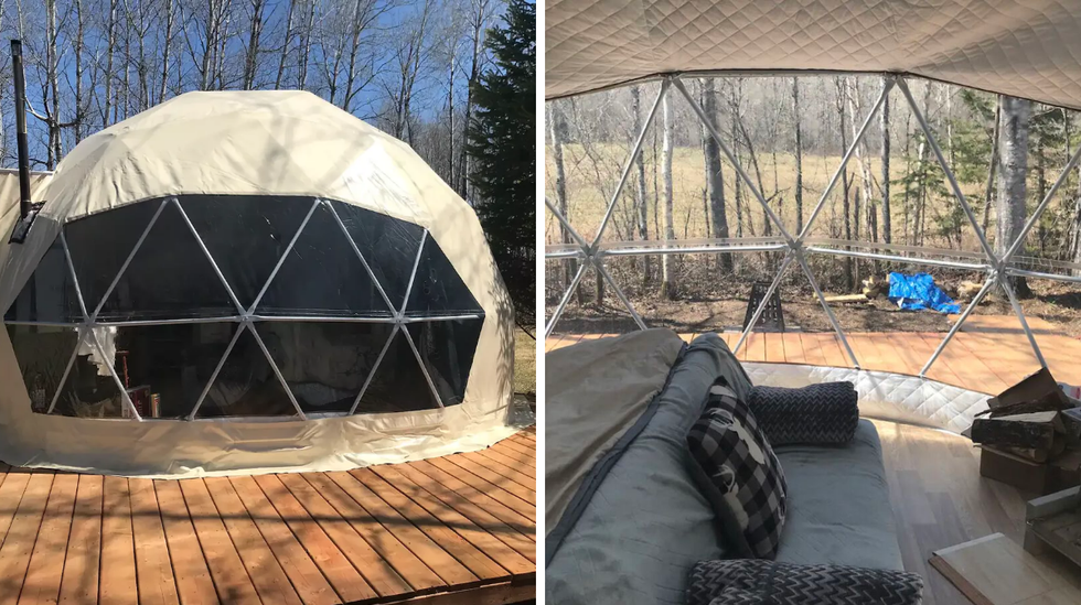 Bulle. Droite : Int\u00e9rieur de la bulle.