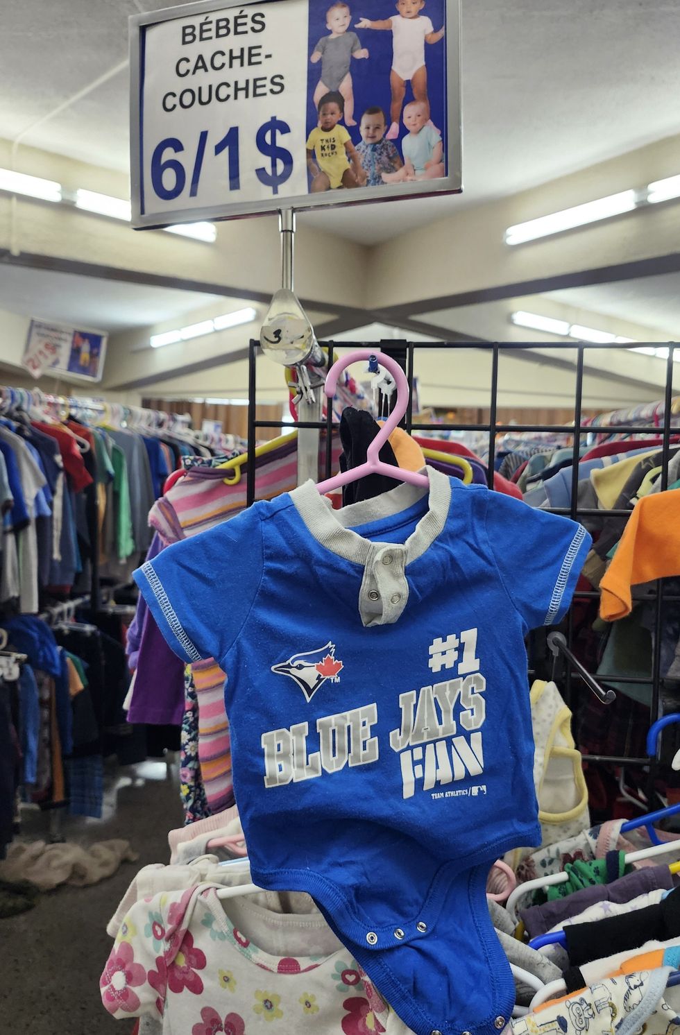 Cache-couche \u00e0 l'effigie des Blue Jays de Toronto.