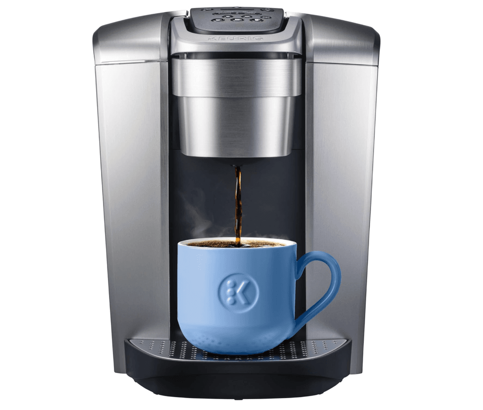 Cafeti\u00e8re Keurig K-Elite avec plusieurs formats de tasse et grand r\u00e9servoir sur le site d'Amazon Prime.
