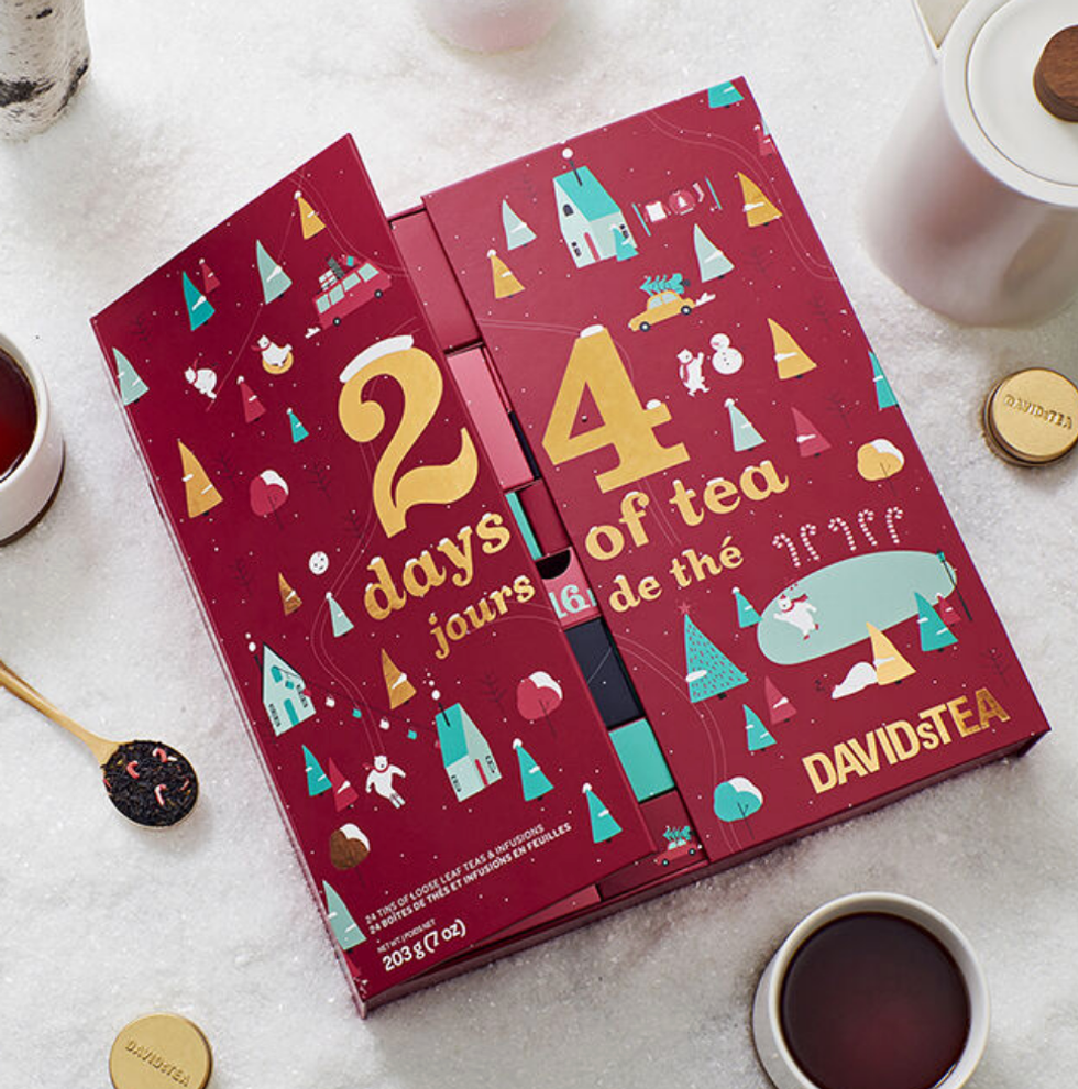 Calendrier 24 jours de th\u00e9 DAVIDsTEA.