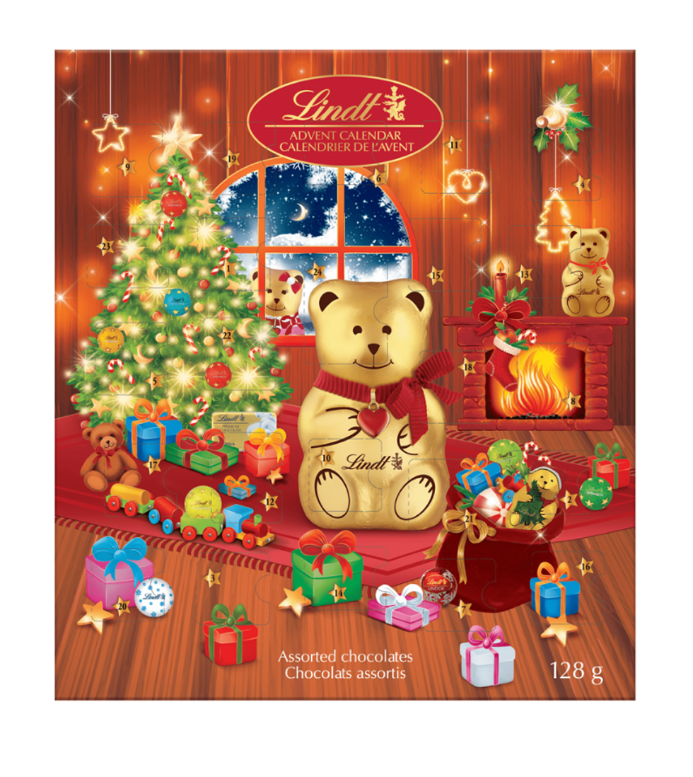 calendrier de l'avent Chocolats assortis de lindt