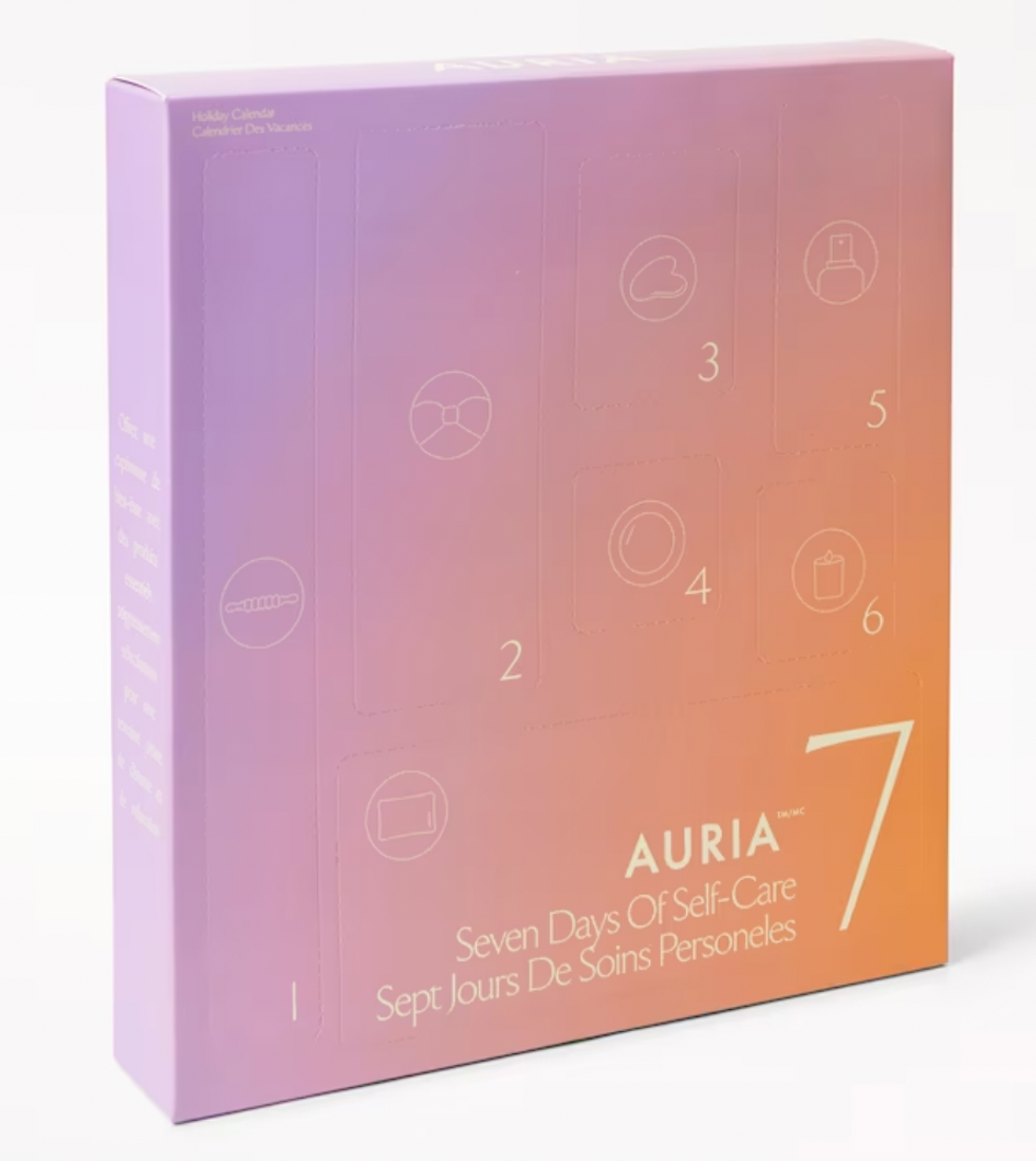 Calendriers de l'avent sept jours kit d'auto-soins Auria.