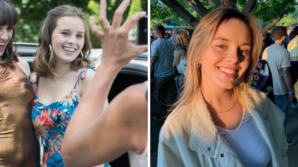 Camille Felton dans Fugueuse. Droite : Camille Felton.