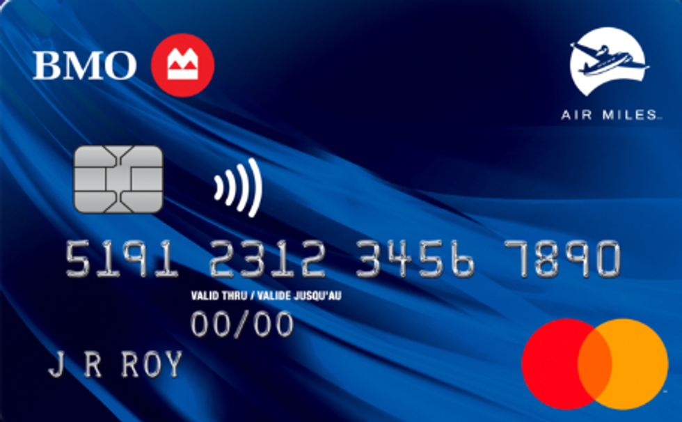 Carte Mastercard BMO Air miles pour \u00e9tudiants.