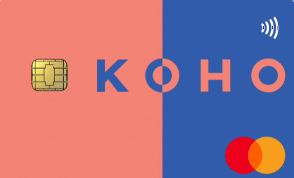 Carte pr\u00e9pay\u00e9e KOHO Mastercard.