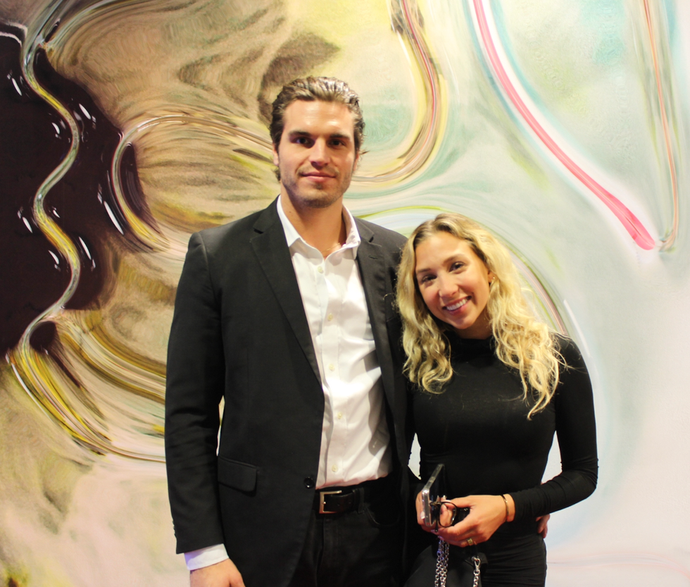 Catherine Bastien et son accompagnateur.