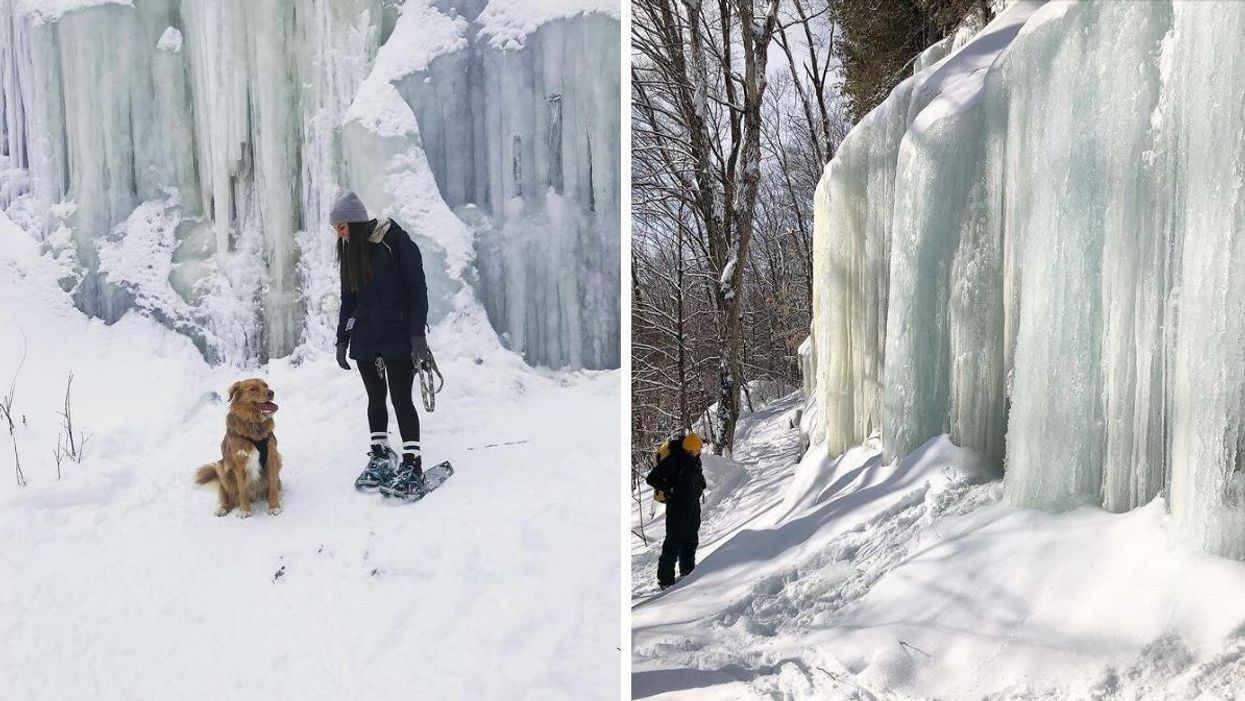 Ce hike à 1h de Montréal mène à une paroi glacée digne du royaume du bonhomme hiver