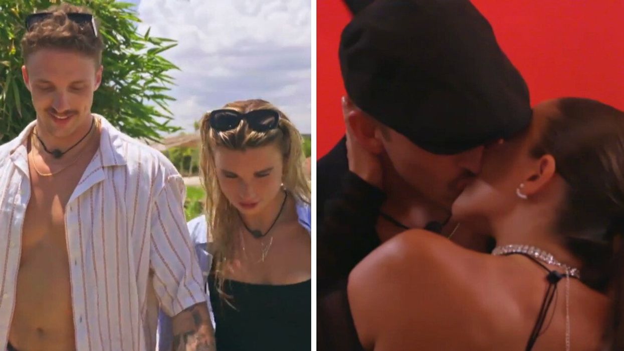 Cedric et Kim. Droite : Cedric et Bianka.