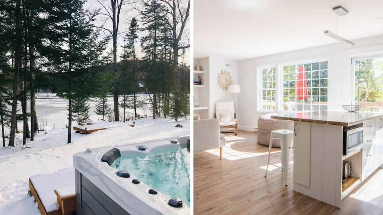 Chalet d'Olivier à Lac-Saguay sur Airbnb.