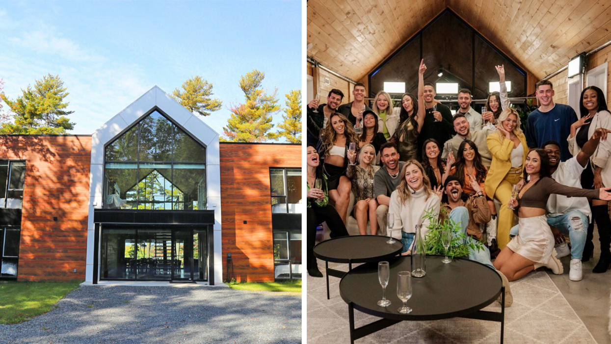 Chalet Lac Brompton. Droite : Après OD.