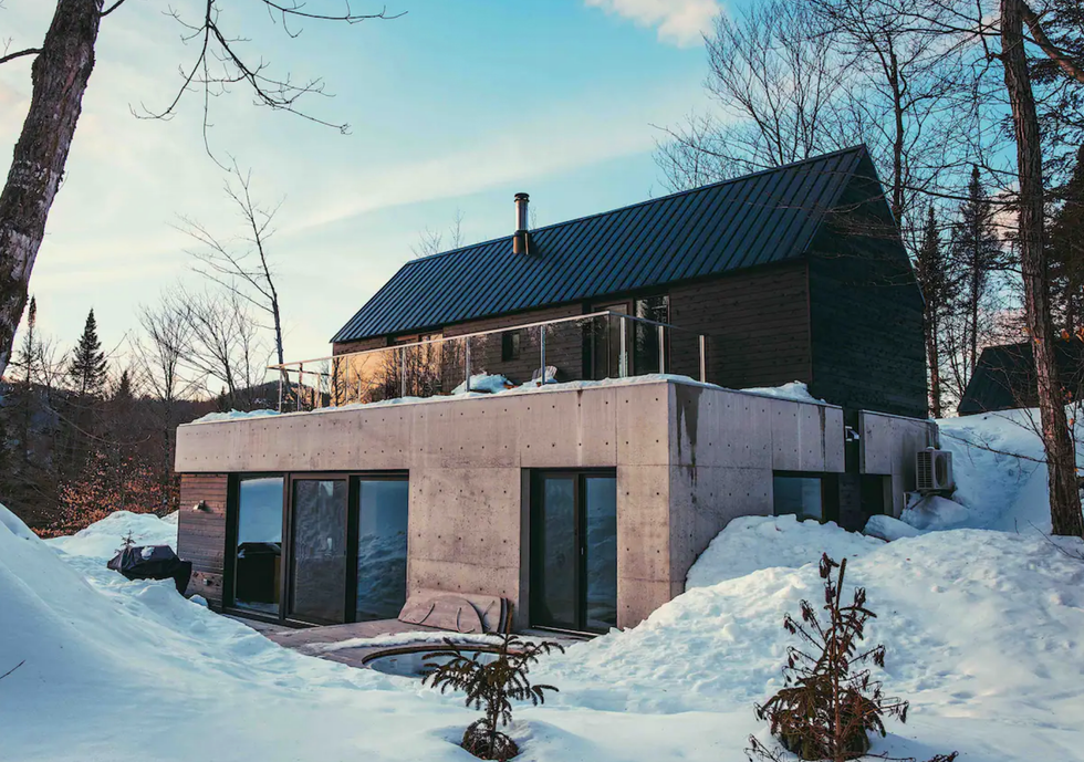 Chalet \u00e0 louer dans les Laurentides.