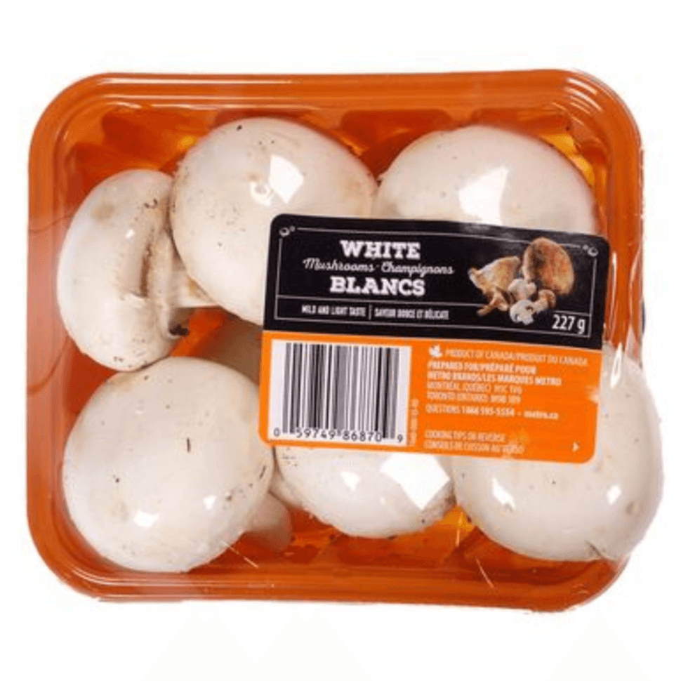 Champignons blancs de l'\u00e9picerie Super C.